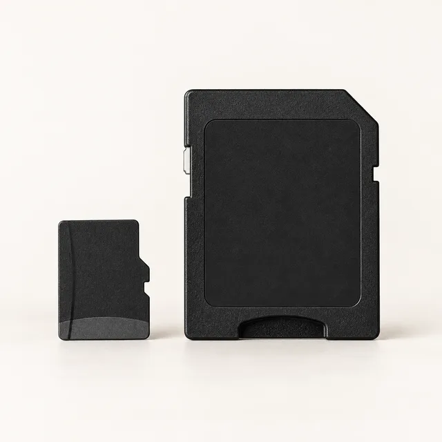 Memory card and adapter